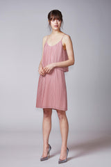 KAJO slip dress in powder