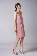 KAJO slip dress in powder