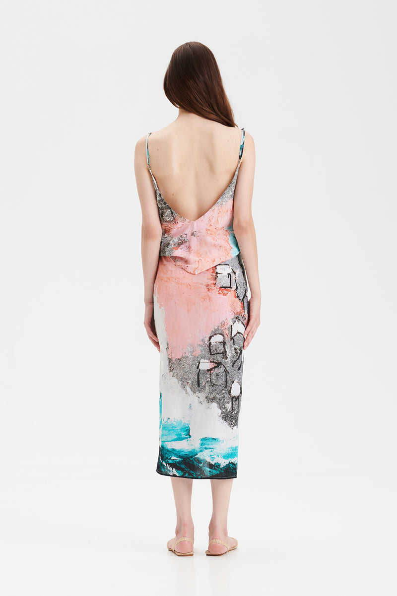 REIDAR ocean wrap skirt in Arctic ocean