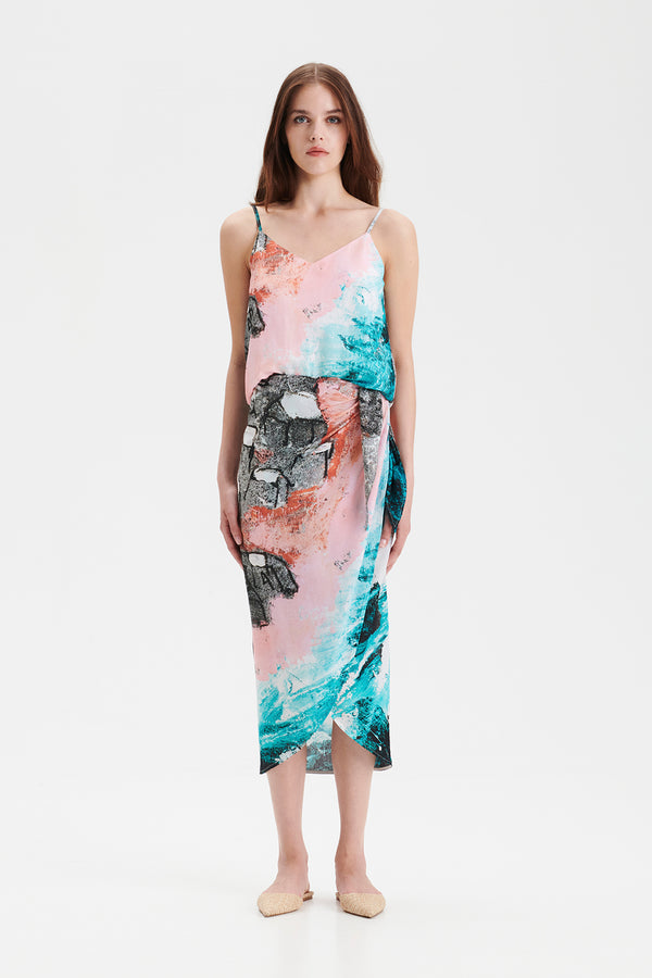 REIDAR ocean wrap skirt in Arctic ocean