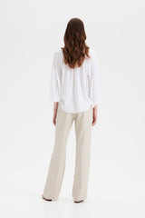 USVA crepe blouse in white