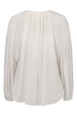 USVA crepe blouse in white