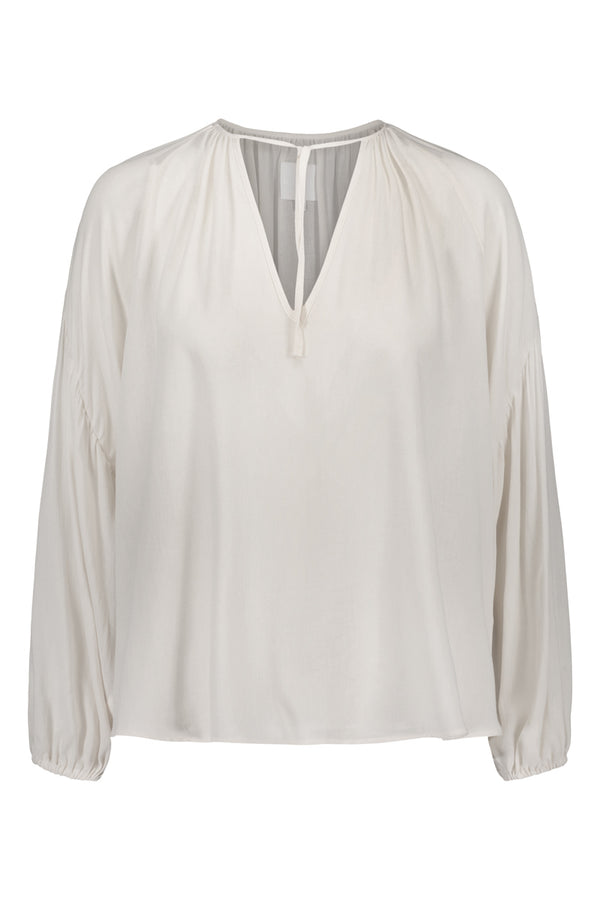 USVA crepe blouse in white