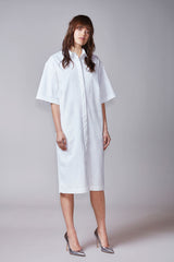 KAARNA shirt dress in white