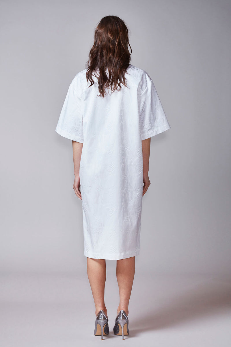 KAARNA shirt dress in white