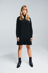 KAJO shirt dress in black