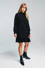 KAJO shirt dress in black