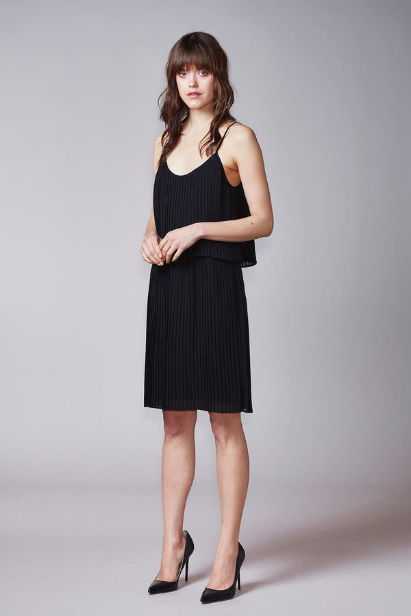 KAJO slip dress in black