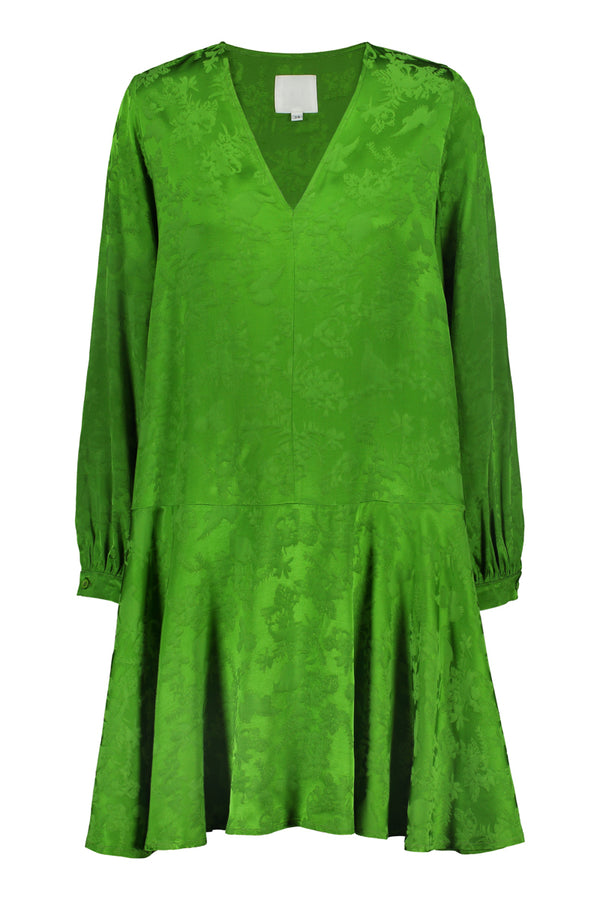 RUSKA bell dress in emerald