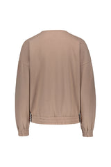 Tundra woolen wrap college in taupe. Back picture of the product. Hálo from north