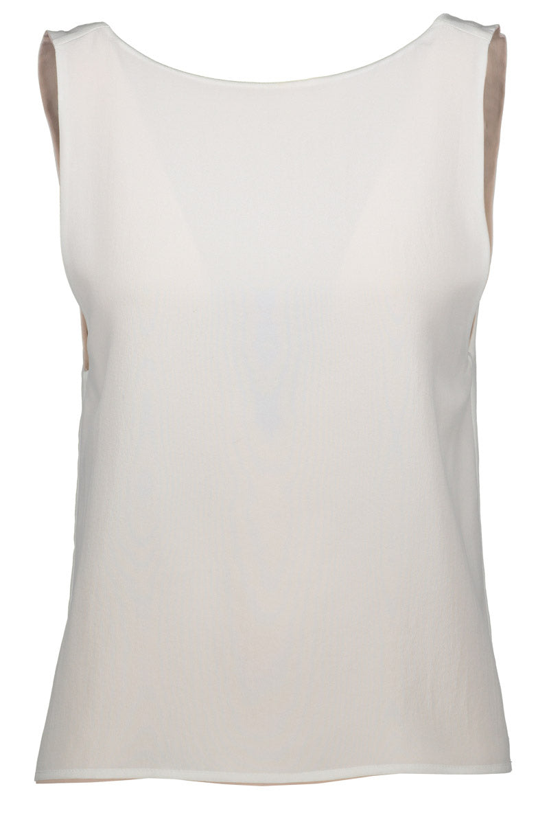 USVA reversible top in powder/white